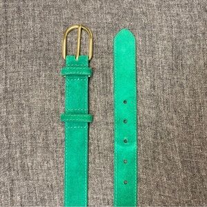 Banana republic Green Suede Buckle Belt L